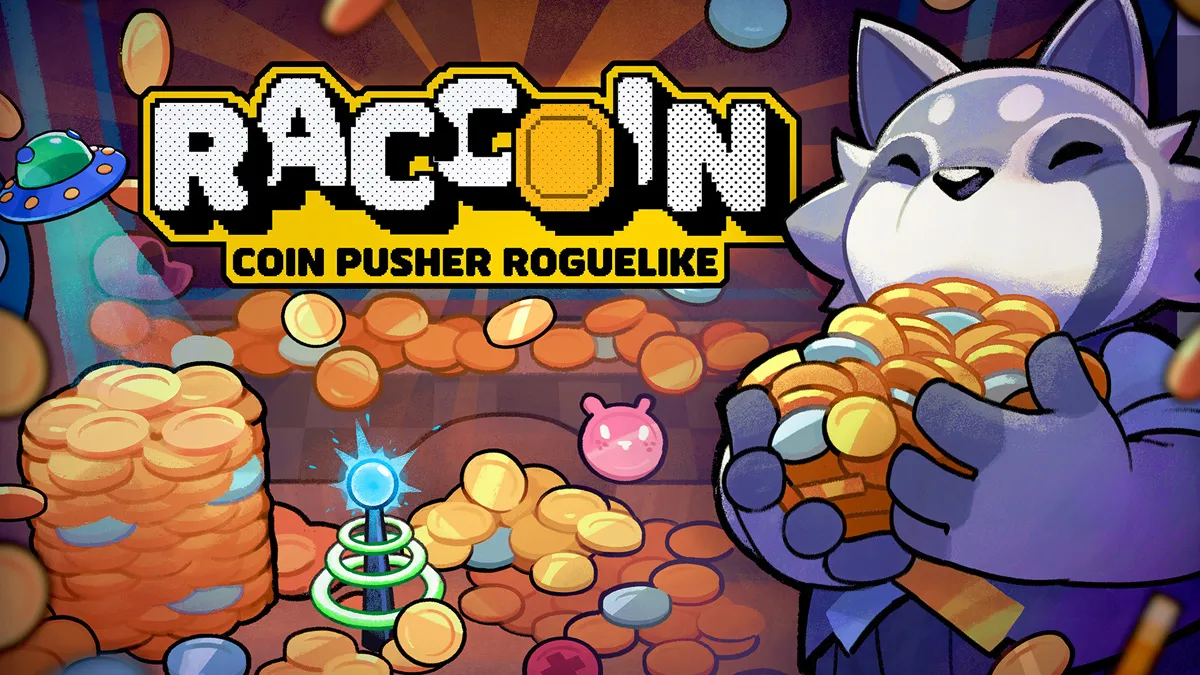 Playstack and developer Doraccoon are excited to announce our brand new coin-pusher roguelike, RACCOIN!🦝🪙 cover